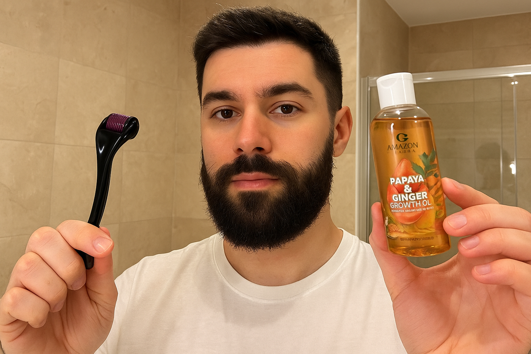 🌿 Papaja, Gember & Derma Rolling: De Wetenschappelijk Onderbouwde Weg naar Haargroei